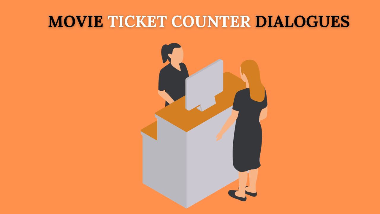 conversation at a movie ticket counter