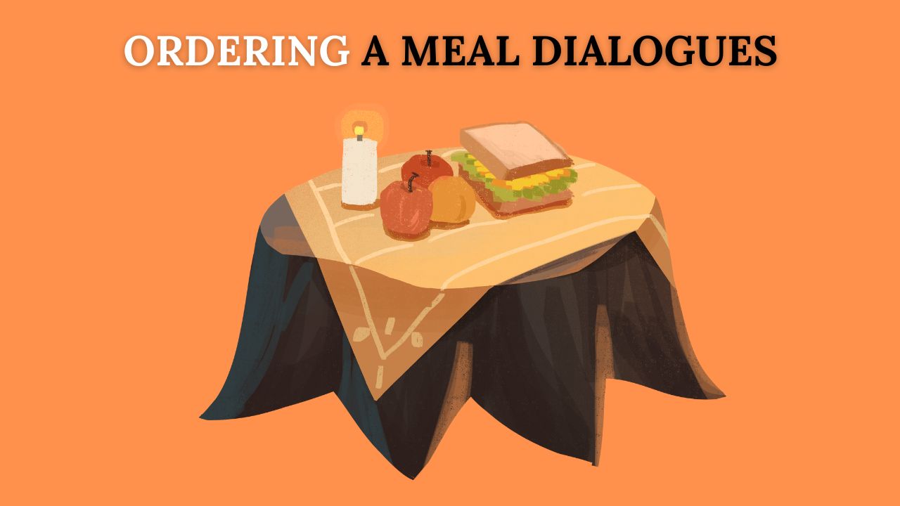 English Conversation Dialogues for Ordering a Meal