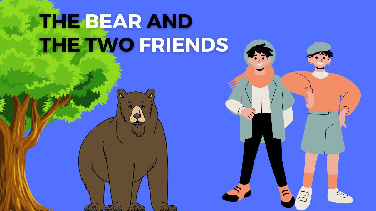  The Bear and the Two Friends Story in Hindi and English